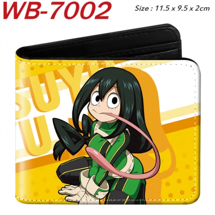My Hero Academia Animation color PU leather half fold wallet 11.5X9X2CM