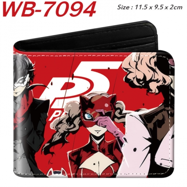 Megami Ibunroku Persona Animation color PU leather half fold wallet 11.5X9X2CM