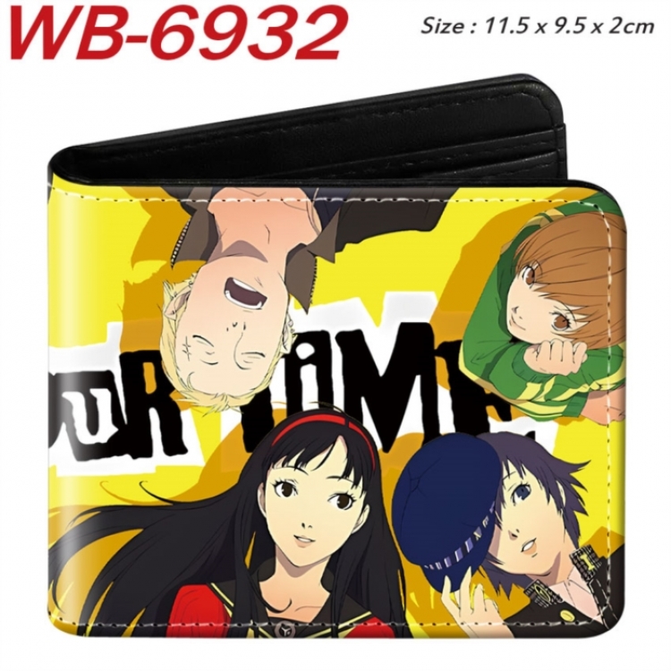 Megami Ibunroku Persona Animation color PU leather half fold wallet 11.5X9X2CM