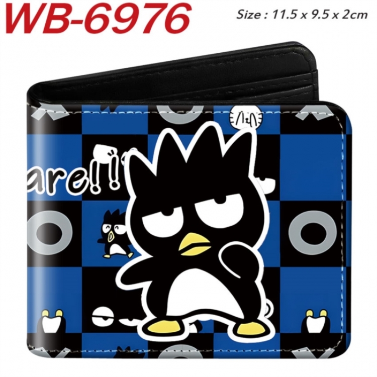 BAD BADTZ-MARU Animation color PU leather half fold wallet 11.5X9X2CM
