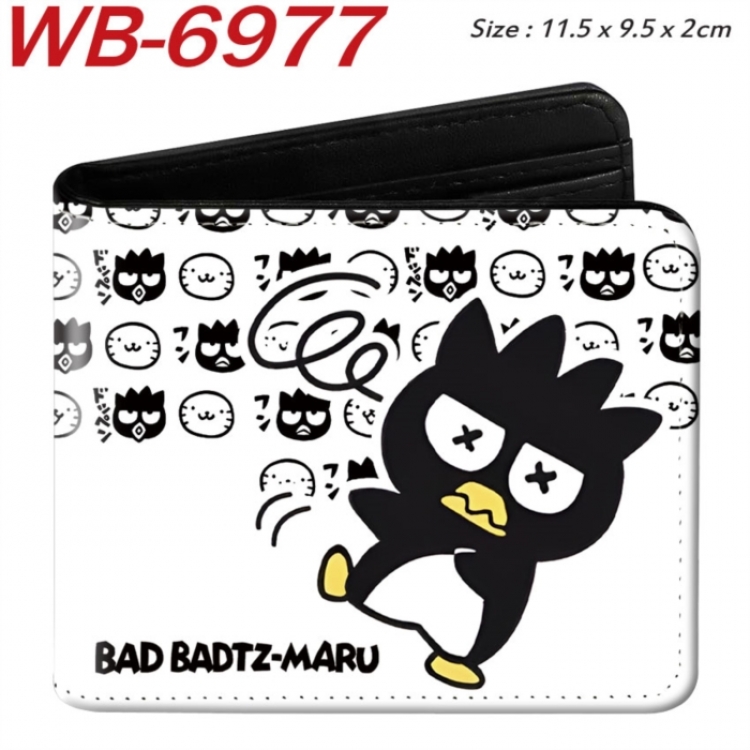 BAD BADTZ-MARU Animation color PU leather half fold wallet 11.5X9X2CM