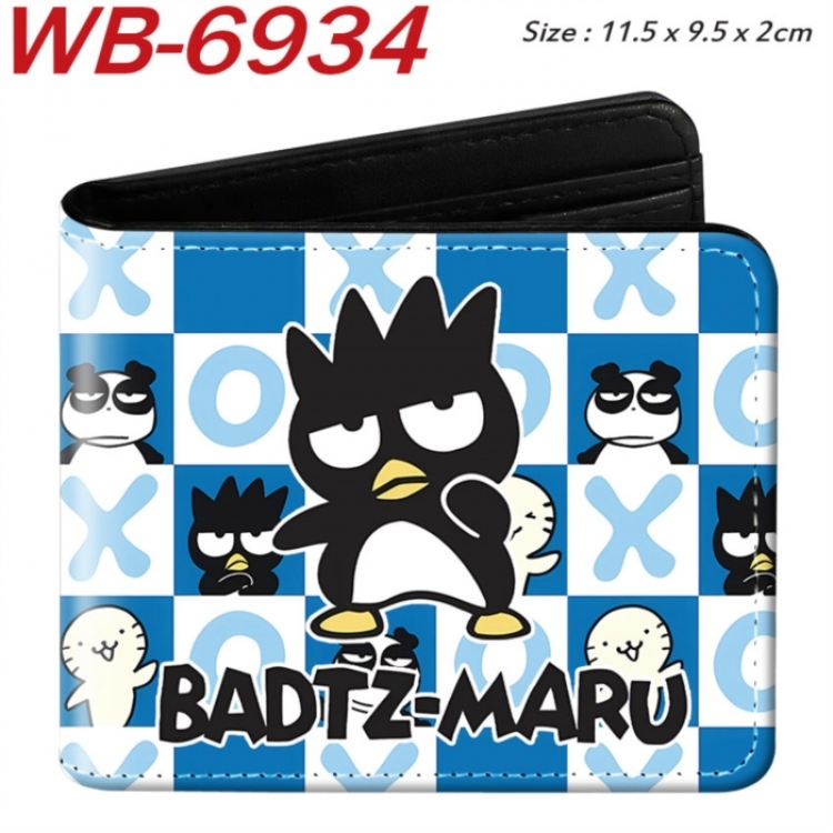 BAD BADTZ-MARU Animation color PU leather half fold wallet 11.5X9X2CM