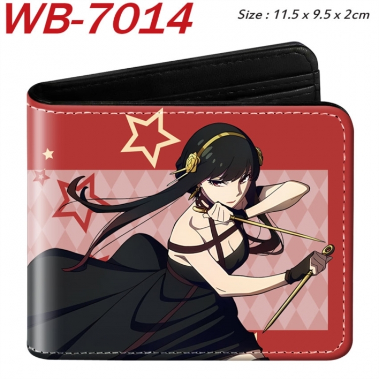 SPY×FAMILY Animation color PU leather half fold wallet 11.5X9X2CM