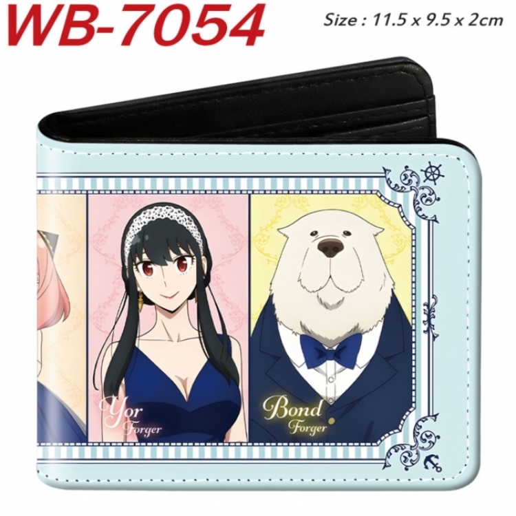 SPY×FAMILY Animation color PU leather half fold wallet 11.5X9X2CM
