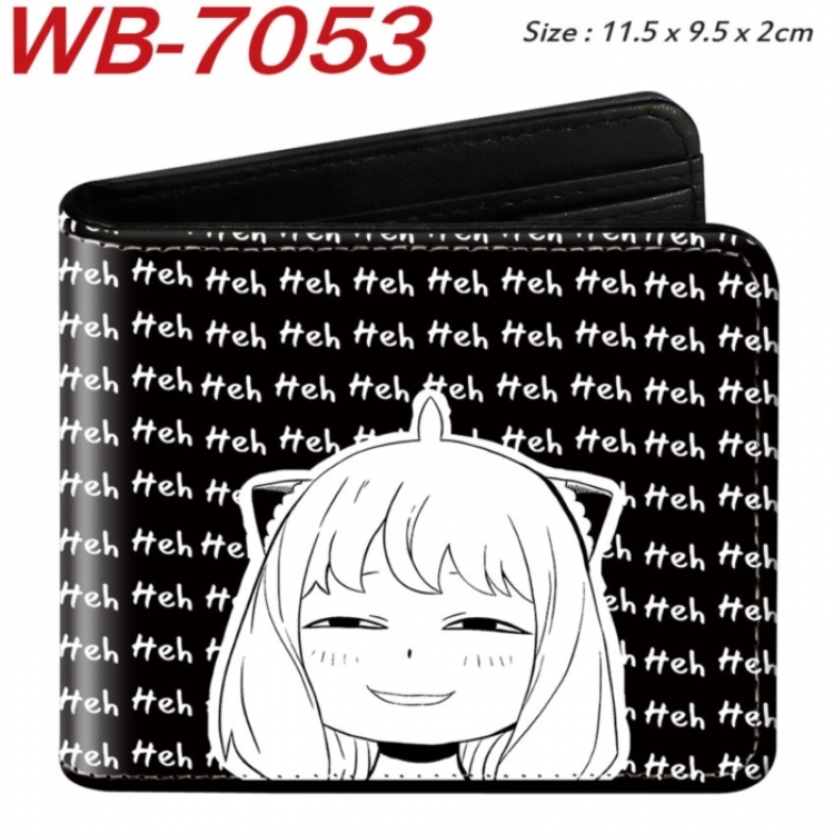 SPY×FAMILY Animation color PU leather half fold wallet 11.5X9X2CM