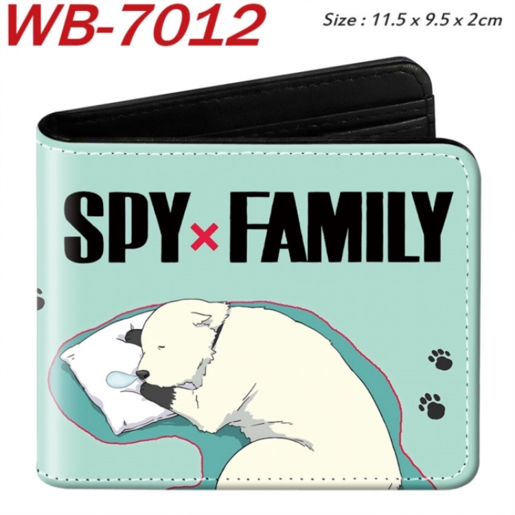 SPY×FAMILY Animation color PU leather half fold wallet 11.5X9X2CM