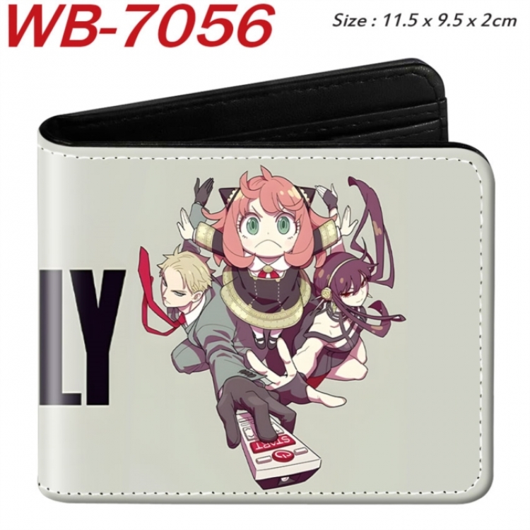 SPY×FAMILY Animation color PU leather half fold wallet 11.5X9X2CM