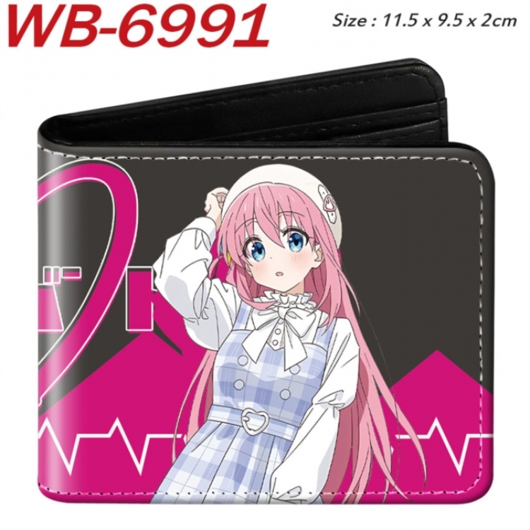 BOCCHI THE ROCK! Animation color PU leather half fold wallet 11.5X9X2CM