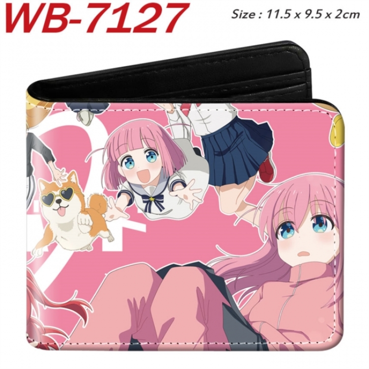 BOCCHI THE ROCK! Animation color PU leather half fold wallet 11.5X9X2CM