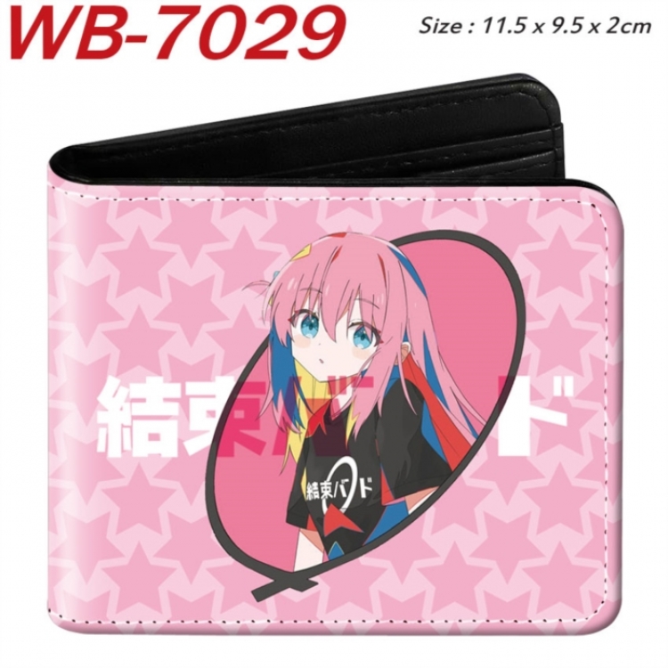 BOCCHI THE ROCK! Animation color PU leather half fold wallet 11.5X9X2CM