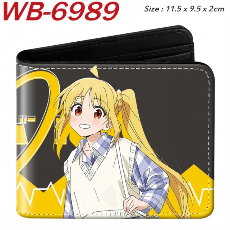 BOCCHI THE ROCK! Animation color PU leather half fold wallet 11.5X9X2CM