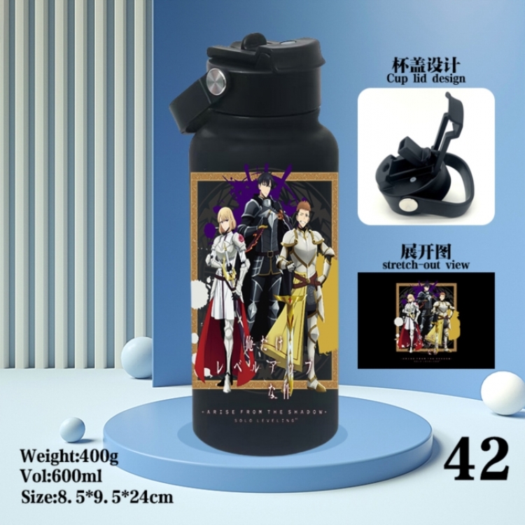 Solo Leveling:Arise Anime peripheral new drink portable thermos cup 600ML