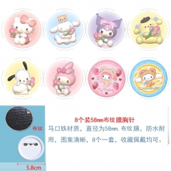 sanrio Anime round Badge cloth...