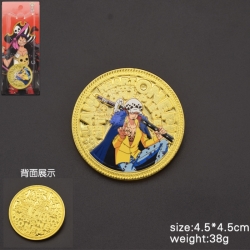 One Piece Anime Cartoon Gold C...
