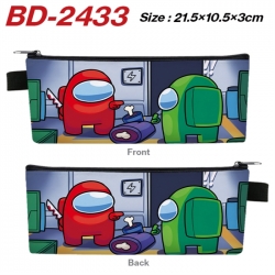 Among us Anime PU Leather Zipp...