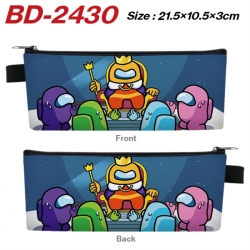 Among us Anime PU Leather Zipp...