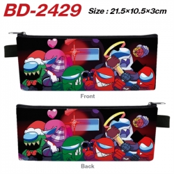 Among us Anime PU Leather Zipp...
