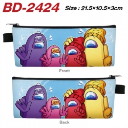 Among us Anime PU Leather Zipp...