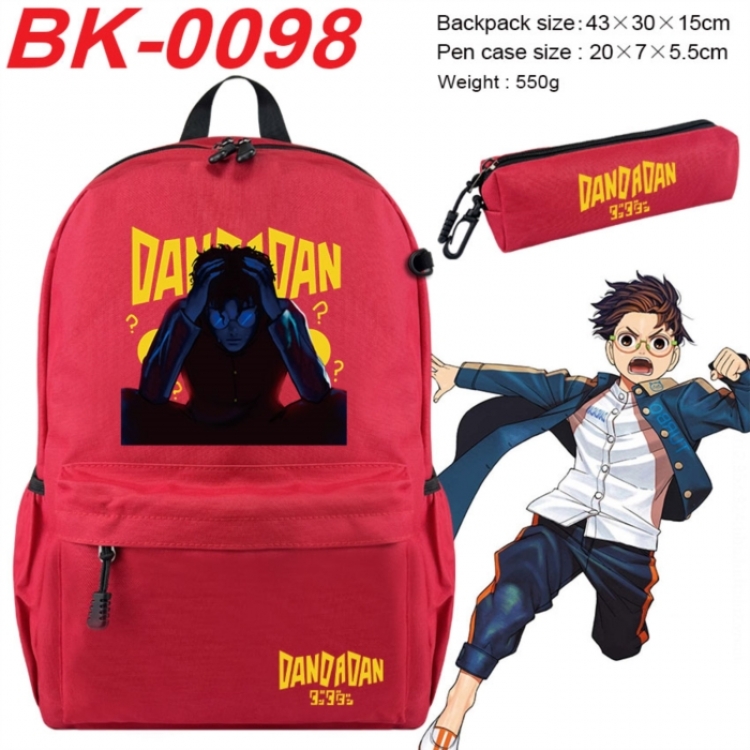 Dandadan Anime backpack pencil case set backpack 43X35X15CM