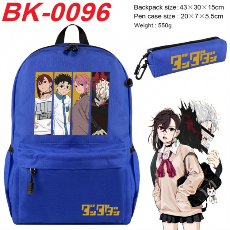 Dandadan Anime backpack pencil case set backpack 43X35X15CM