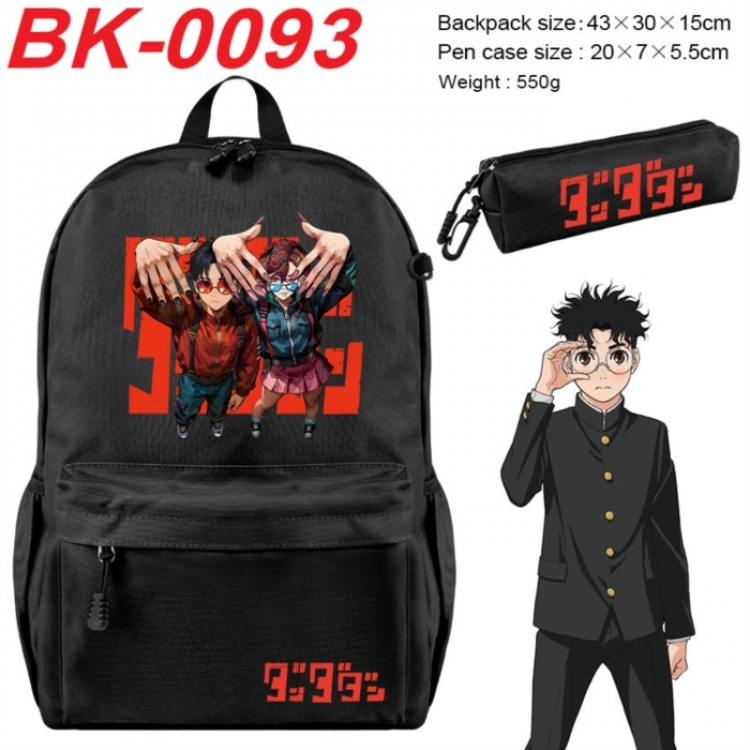 Dandadan Anime backpack pencil case set backpack 43X35X15CM