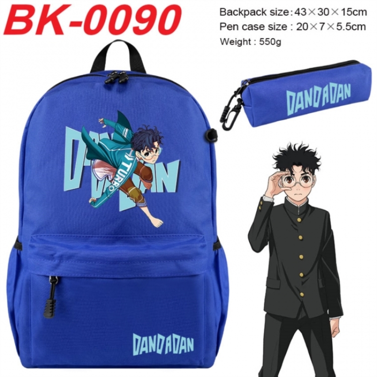 Dandadan Anime backpack pencil case set backpack 43X35X15CM