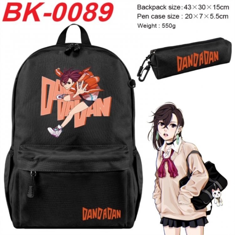 Dandadan Anime backpack pencil case set backpack 43X35X15CM