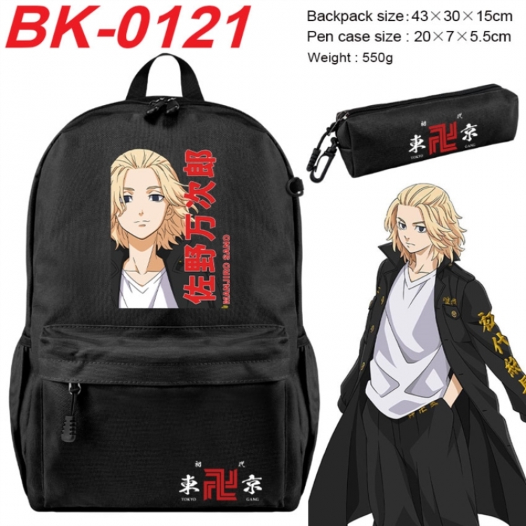 Tokyo Revengers Anime backpack pencil case set backpack 43X35X15CM