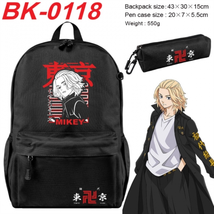 Tokyo Revengers Anime backpack pencil case set backpack 43X35X15CM