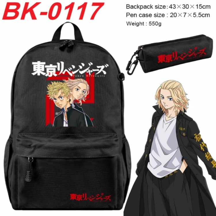 Tokyo Revengers Anime backpack pencil case set backpack 43X35X15CM
