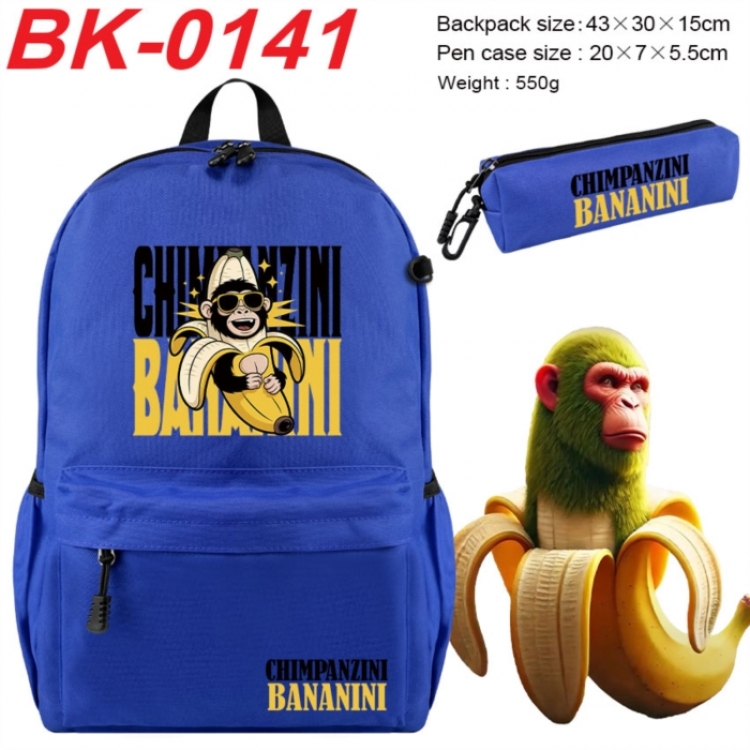 The Classic of Mountains and Rivers Anime backpack pencil case set backpack 43X35X15CM