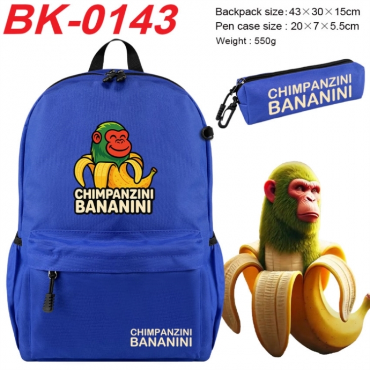 The Classic of Mountains and Rivers Anime backpack pencil case set backpack 43X35X15CM