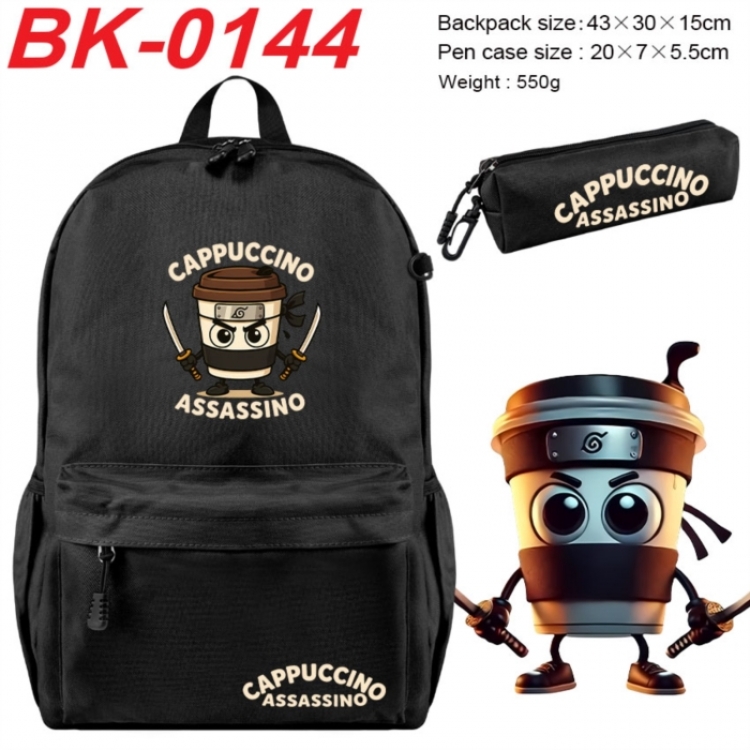 The Classic of Mountains and Rivers Anime backpack pencil case set backpack 43X35X15CM