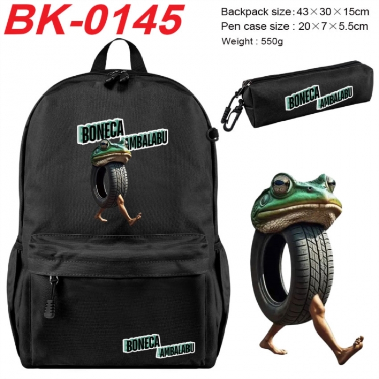 The Classic of Mountains and Rivers Anime backpack pencil case set backpack 43X35X15CM