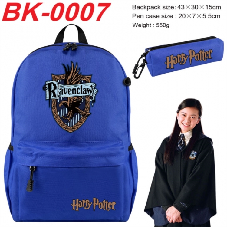Harry Potter Anime backpack pencil case set backpack 43X35X15CM