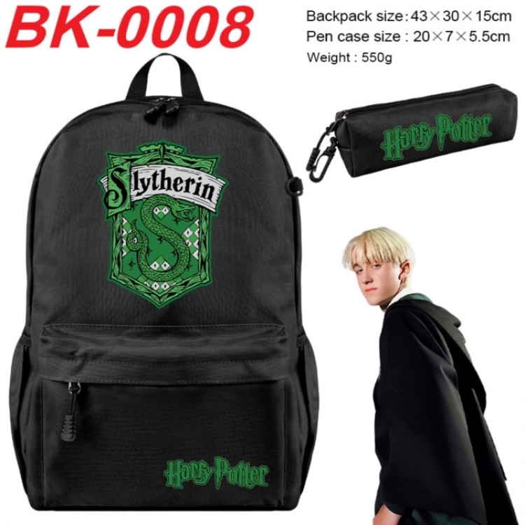 Harry Potter Anime backpack pencil case set backpack 43X35X15CM