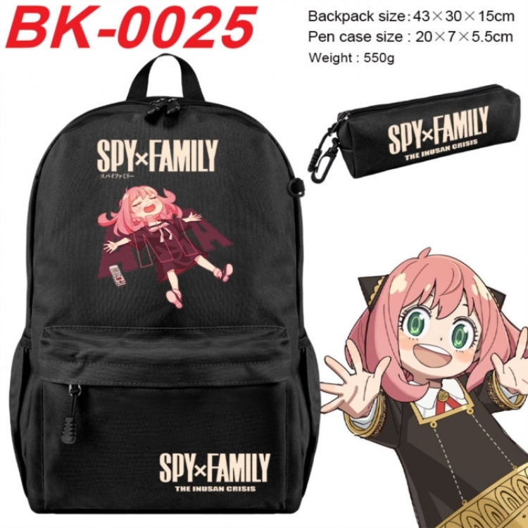 SPY×FAMILY Anime backpack pencil case set backpack 43X35X15CM