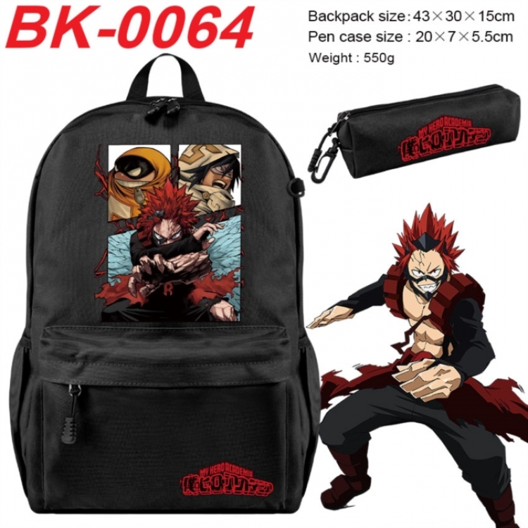 My Hero Academia Anime backpack pencil case set backpack 43X35X15CM