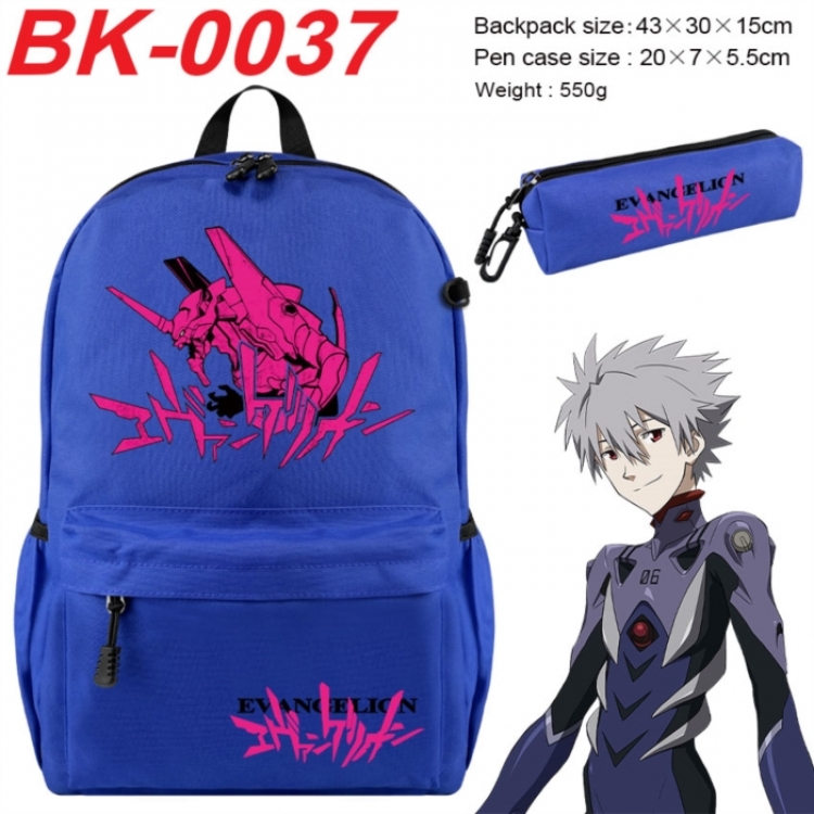 EVA  Anime backpack pencil case set backpack 43X35X15CM