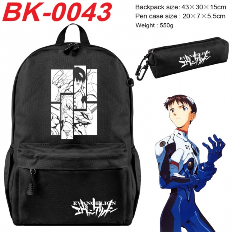 EVA  Anime backpack pencil case set backpack 43X35X15CM
