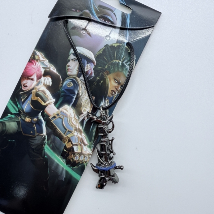 League of Legends Anime peripheral leather rope necklace pendant jewelry price for 5 pcs