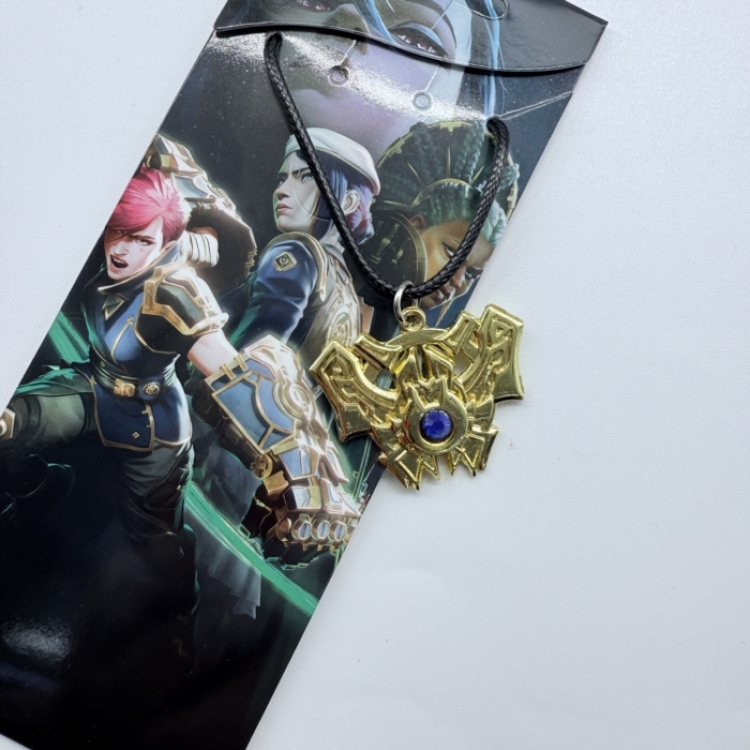 League of Legends Anime peripheral leather rope necklace pendant jewelry price for 5 pcs