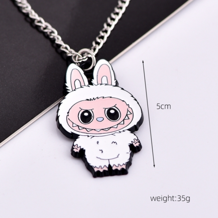 LABUBU Anime cartoon metal necklace pendant price for 5 pcs 