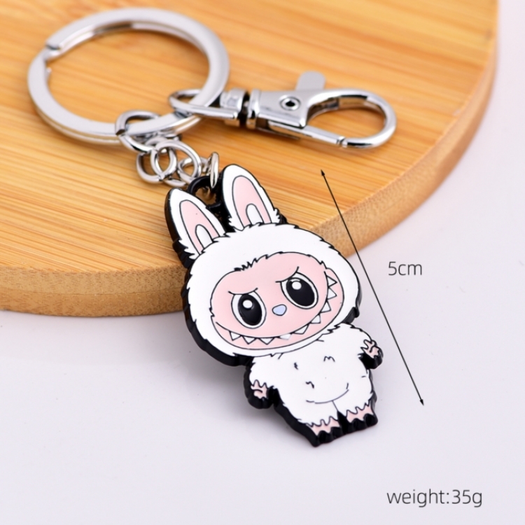 LABUBU Anime cartoon metal necklace pendant price for 5 pcs 