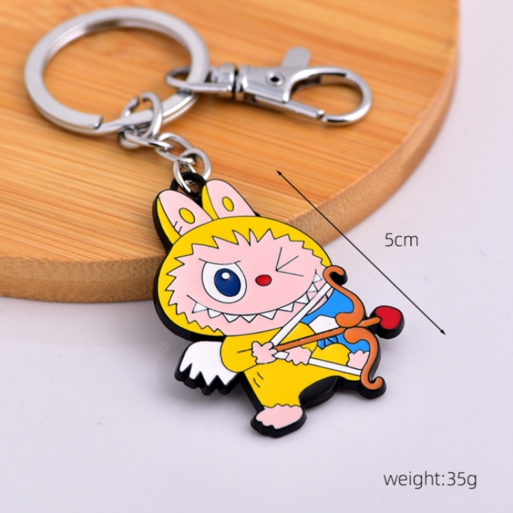 LABUBU Anime cartoon metal necklace pendant price for 5 pcs 