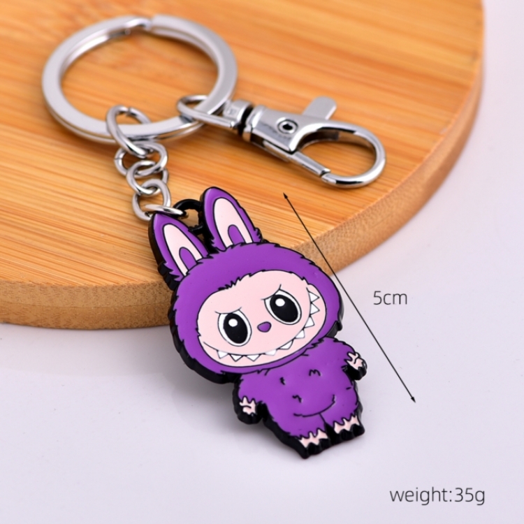 LABUBU Anime cartoon metal necklace pendant price for 5 pcs 