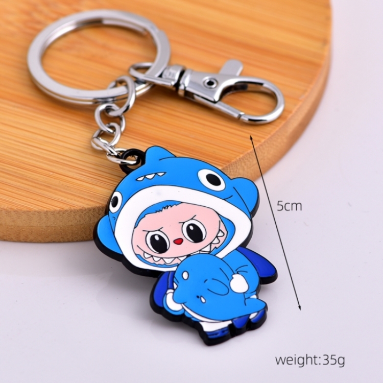 LABUBU Anime cartoon metal necklace pendant price for 5 pcs 