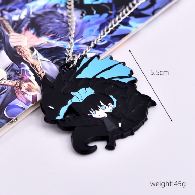 Solo Leveling:Arise Anime cartoon metal necklace pendant price for 5 pcs