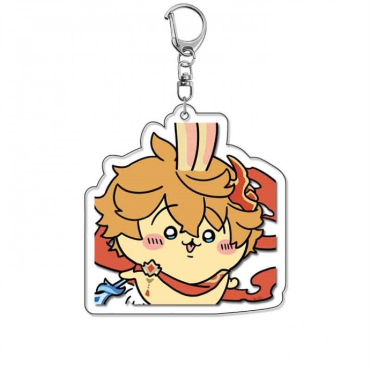 Genshin Impact Anime Acrylic Keychain Charm price for 5 pcs