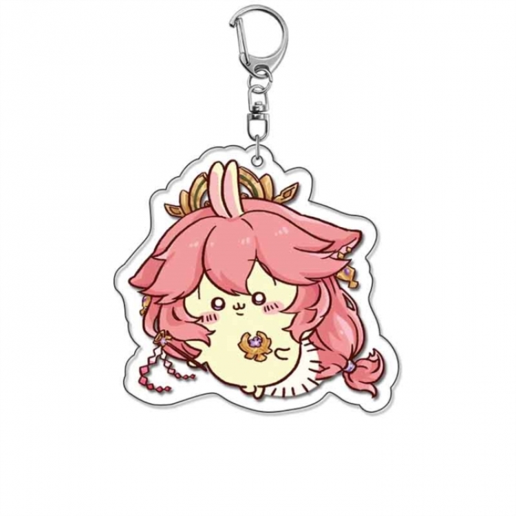 Genshin Impact Anime Acrylic Keychain Charm price for 5 pcs